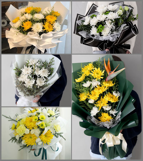 海南海口市龙华区海垦街道白事花束代送